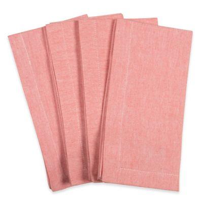 Fete Coastal Spring Napkins in Coral (Set of 4)