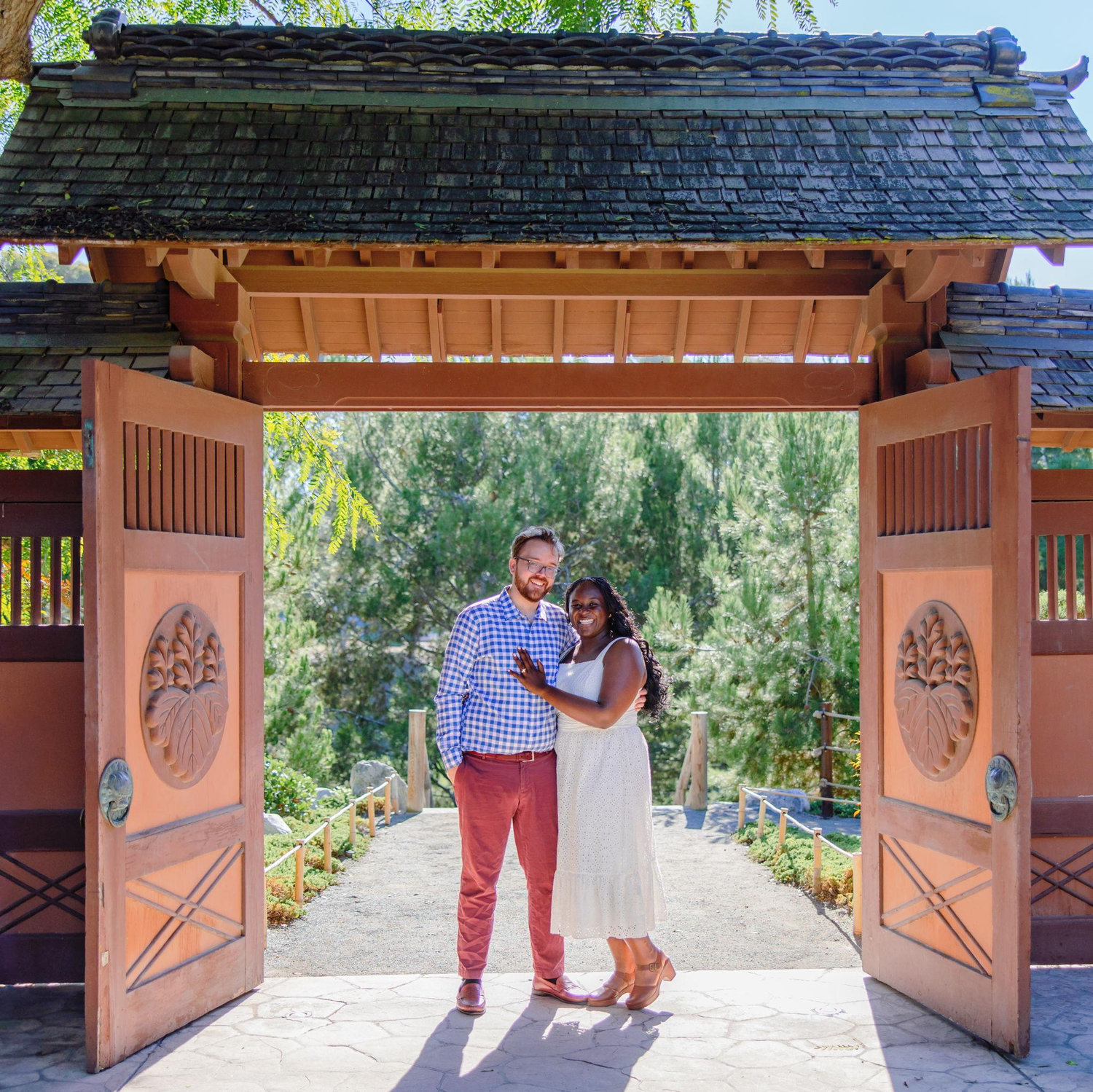 At the gates of the Japanese Friendship garden!