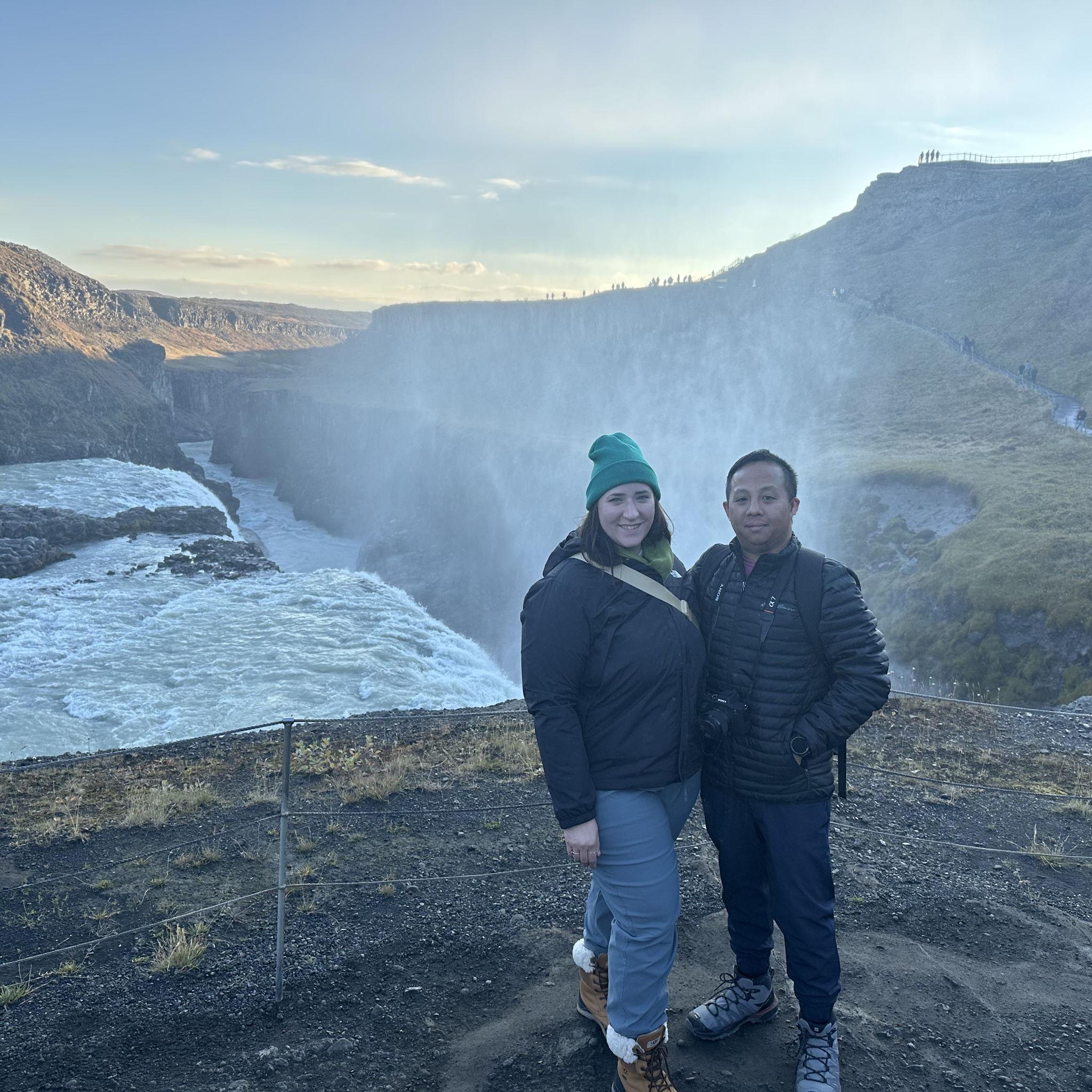 At the famous Gullfoss in Iceland - September, 2024