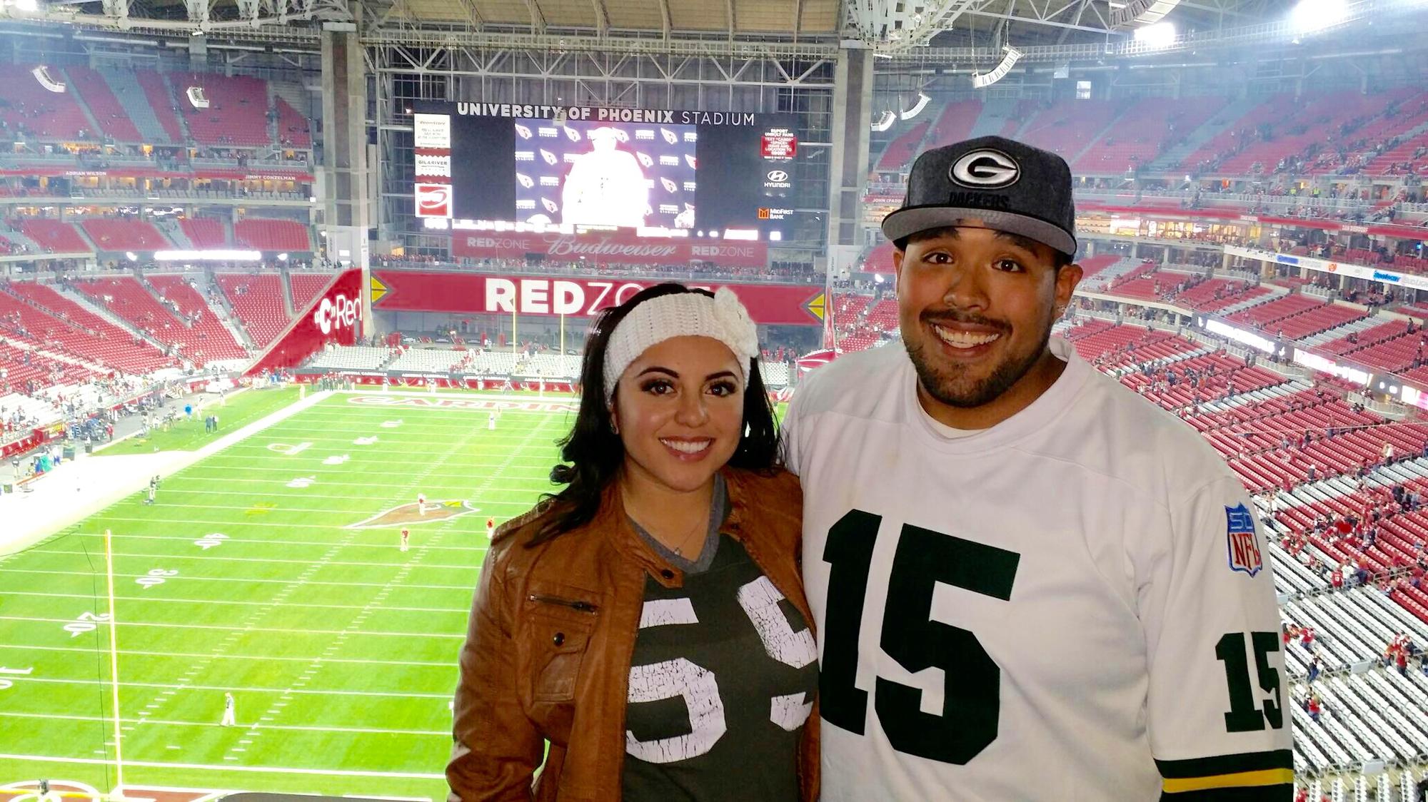 Our first pro football game