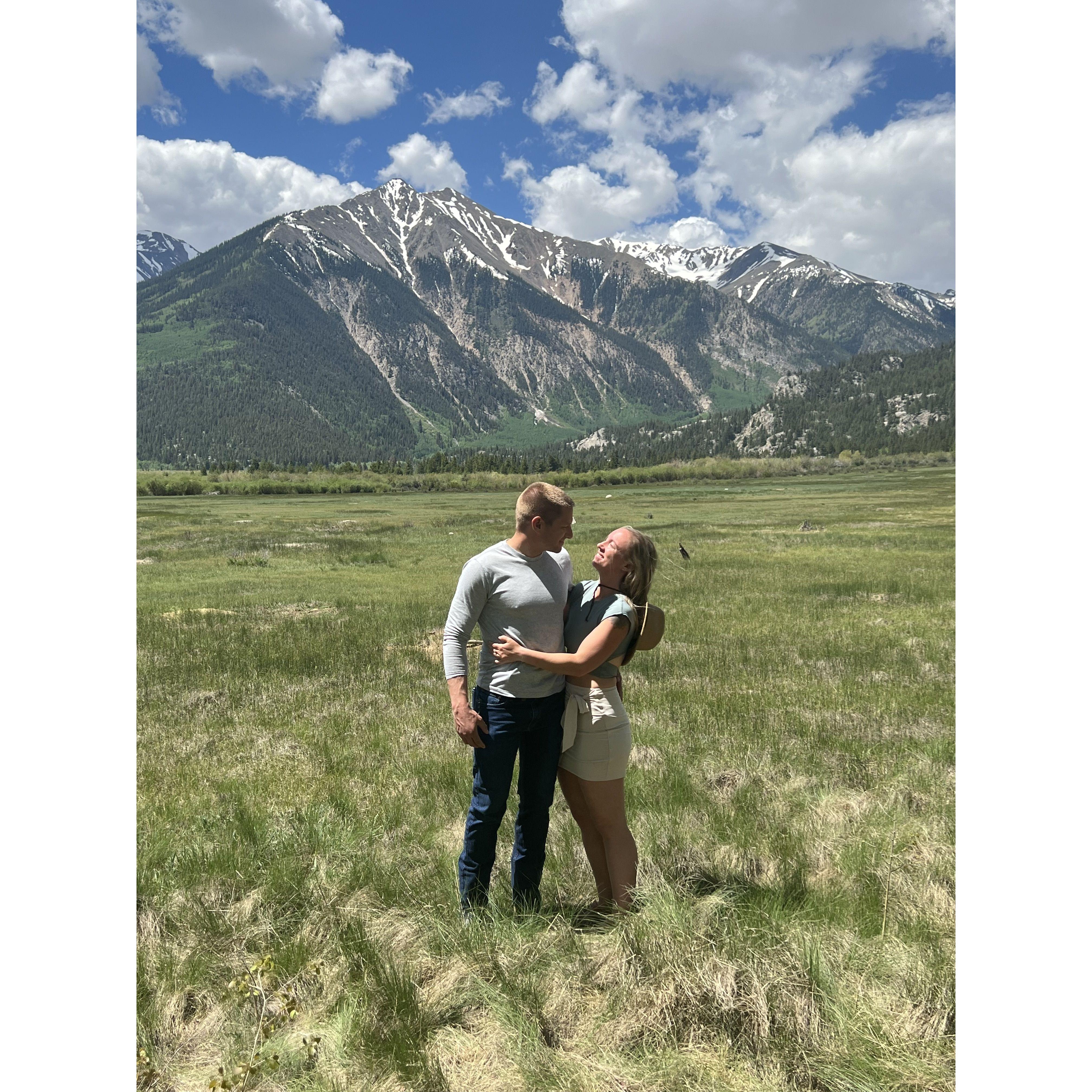 Celebrating Papa Bill & Barb getting married in Twin Lakes, CO!