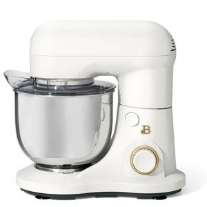 Beautiful 3.5 Qt Stand Mixer, White Icing with Flat Beater, Dough Hook, Balloon Whisk