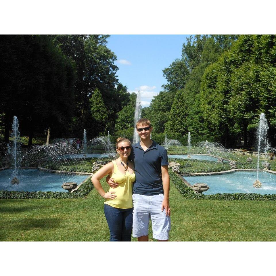 Celebrating Kristen's 22nd Birthday at Longwood Gardens. The first of many trips there!