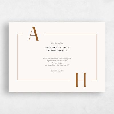 Multi-Colored Wedding Invitation - Wetherby Landscape