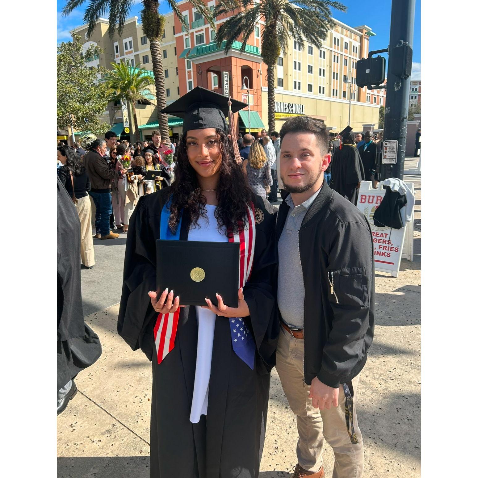 2024... Jazmine graduates from UCF with her Bachelors in Marketing!