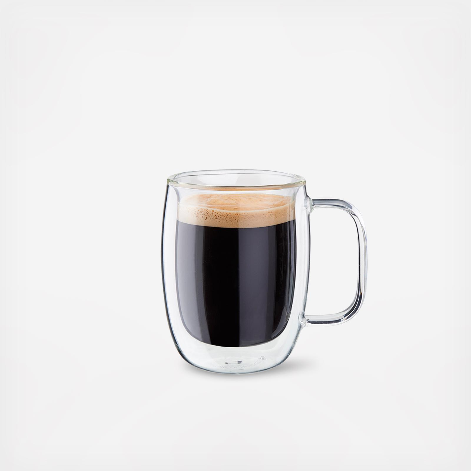clear coffee mug set