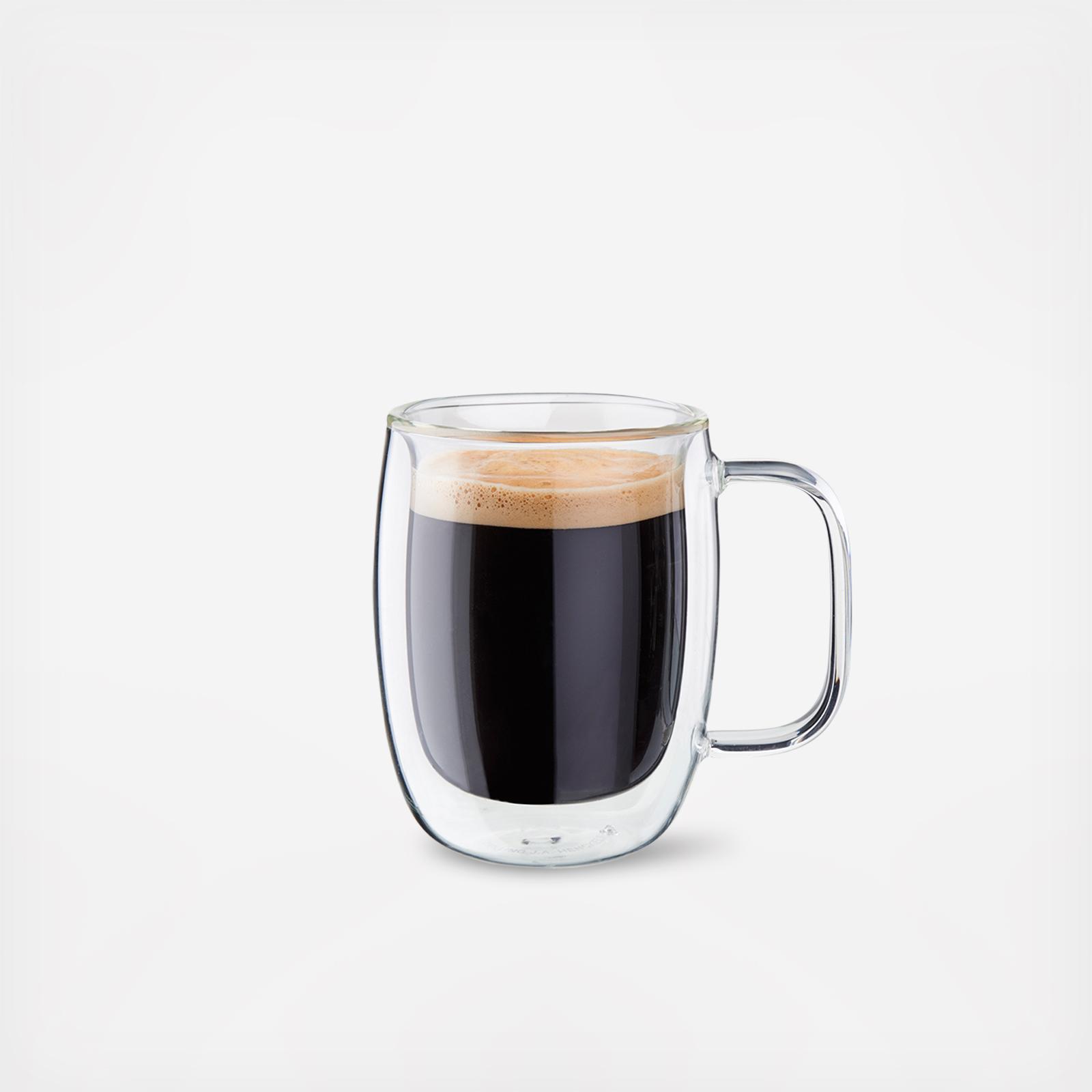 double glass coffee mugs