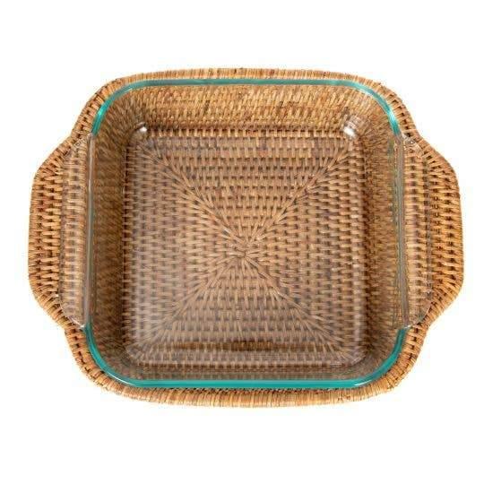 Rattan Pyrex Tray