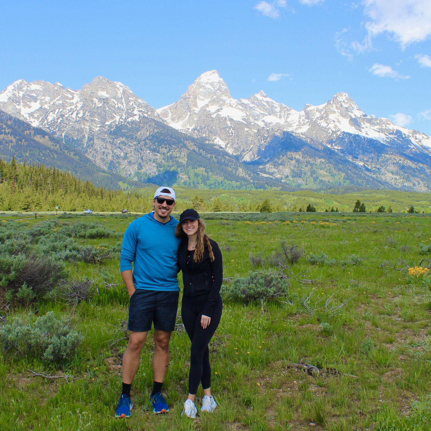 Biking through Grand Teton National Park