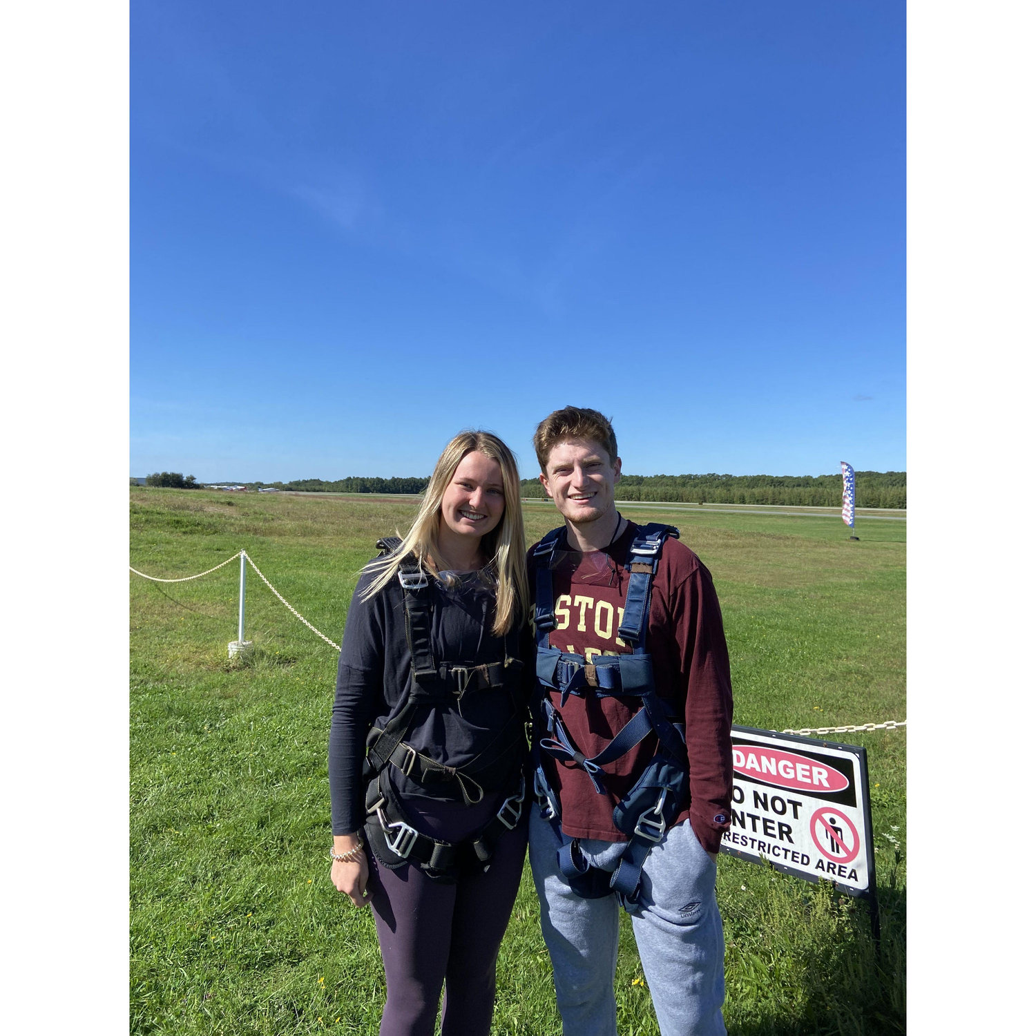 2021 - Skydiving for our 5th dating anniversary