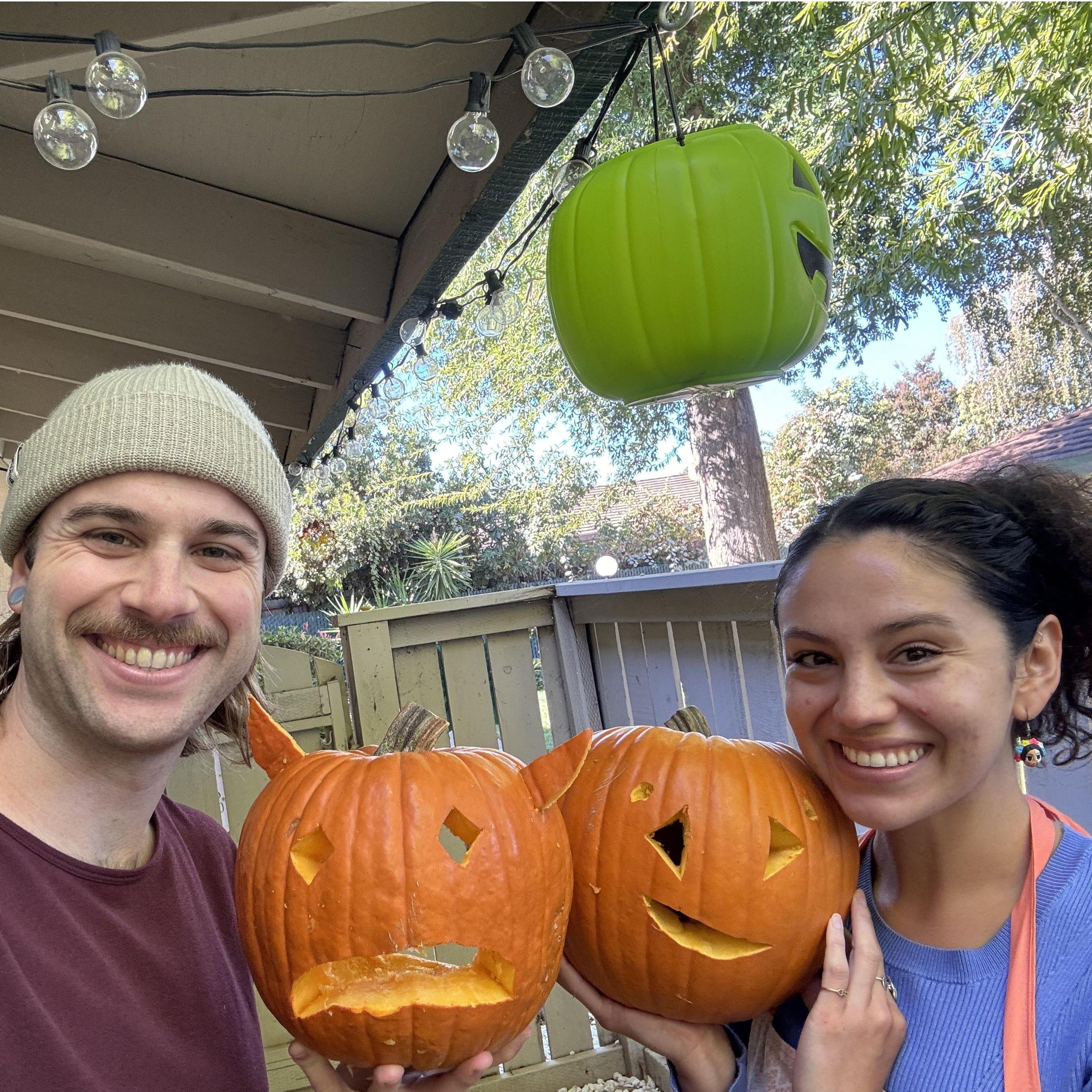 Carving pumpkins date in October, 2024.