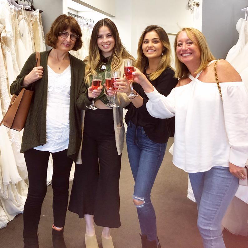 Dress shopping with the MOH, and moms!