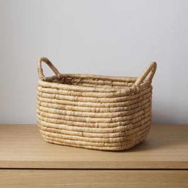 Small Handle Basket - 14.5"W x 8.5"H Natural