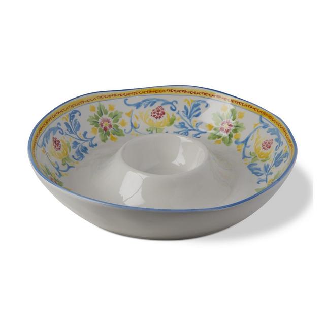 tagltd Capri Chip And Dip Appetizer Serving Dish Bowl