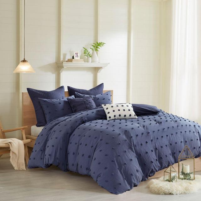 Urban Habitat Brooklyn 7-Piece Full/Queen Comforter Set in Indigo Blue