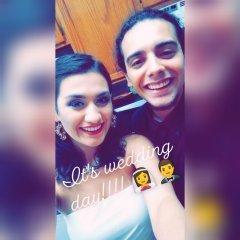 Right before we left for the court house to get married.