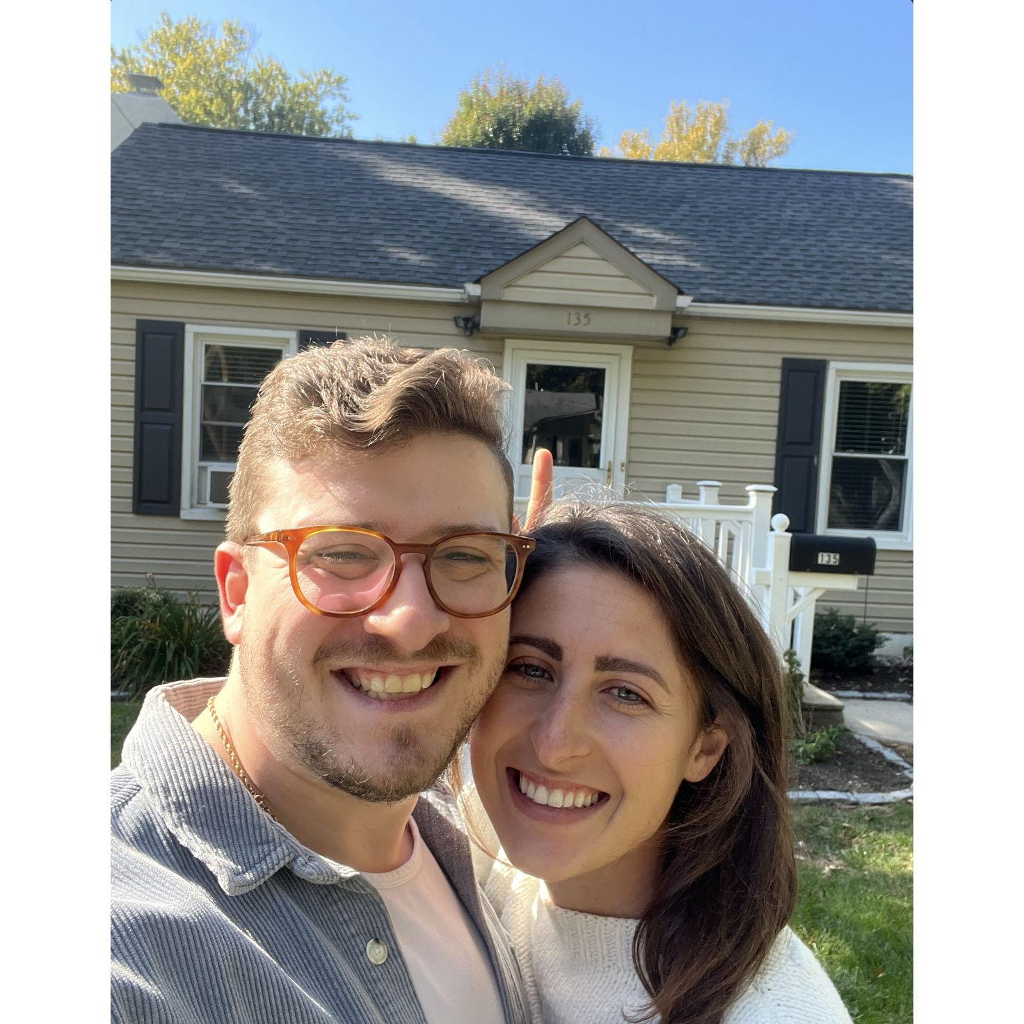 Right after we bought our first home:)