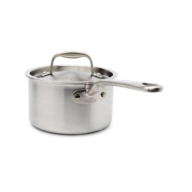 Made In Cookware - 2 Quart Saucepan with Lid - Stainless Clad 5 Ply Construction - Induction Compatible - Made in Italy - Professional Cookware