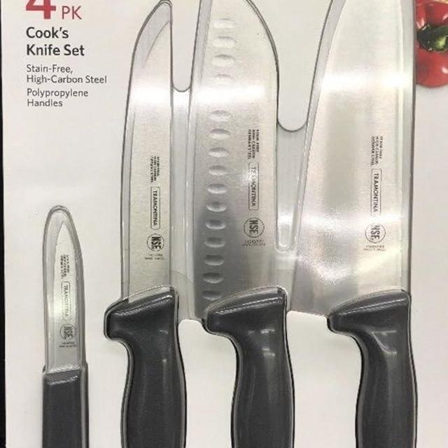 Tramontina ProLine 4 Pk Cook's Knife Set