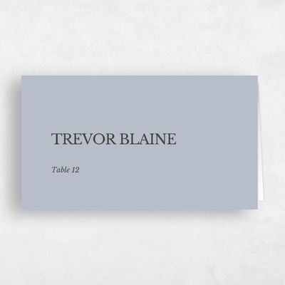 Blue Wedding Place Card - Jaramillo