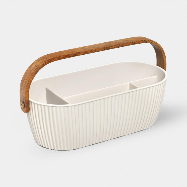 Desktop Caddy Desk Organization Set Cream - Threshold™
