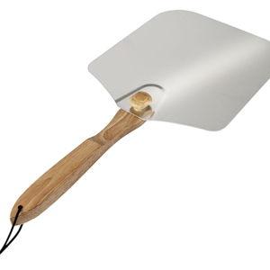 Old Stone Pizza Peel with Collapsible Wooden Handle, 12x14-Inch