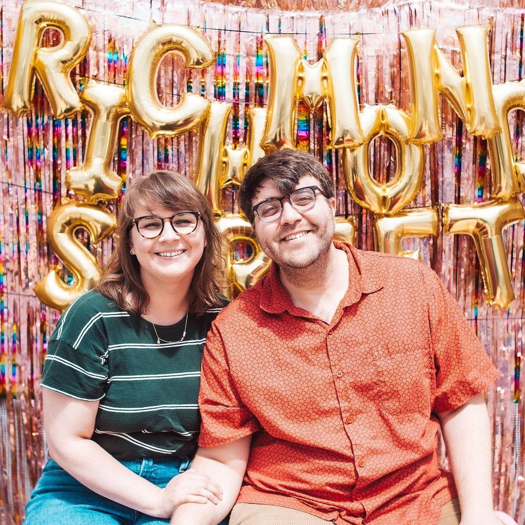 our first non-selfie together (at the Richmond Street Flea)