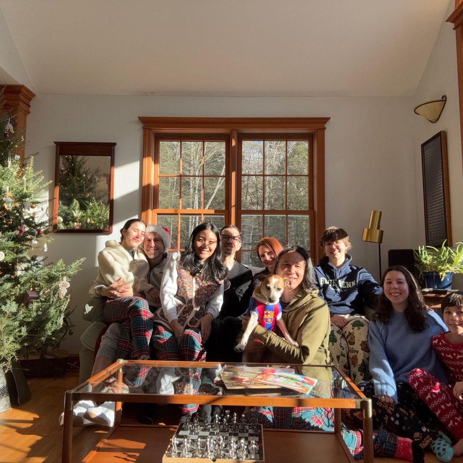 We spent Christmas with Mia's family in Pelham, MA.