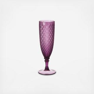 Rosette Resin Champagne Glass, Set of 6