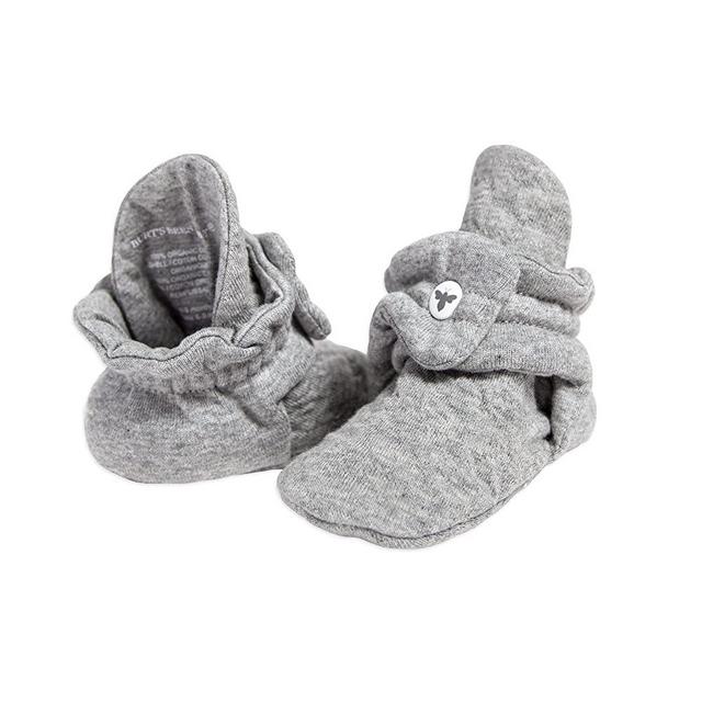 Burt's Bees Baby Unisex Baby Booties, Organic Cotton Adjustable Infant Shoes
