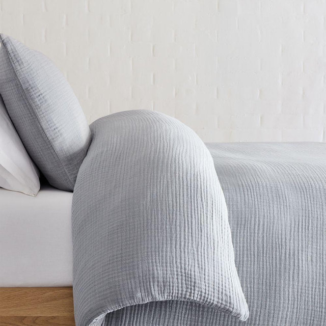 Dreamy Gauze Cotton Duvet Full/Queen, Chambray