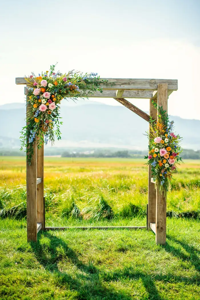 Vibrant Outdoor Wedding With Mountain View 3 Photo Number 0
