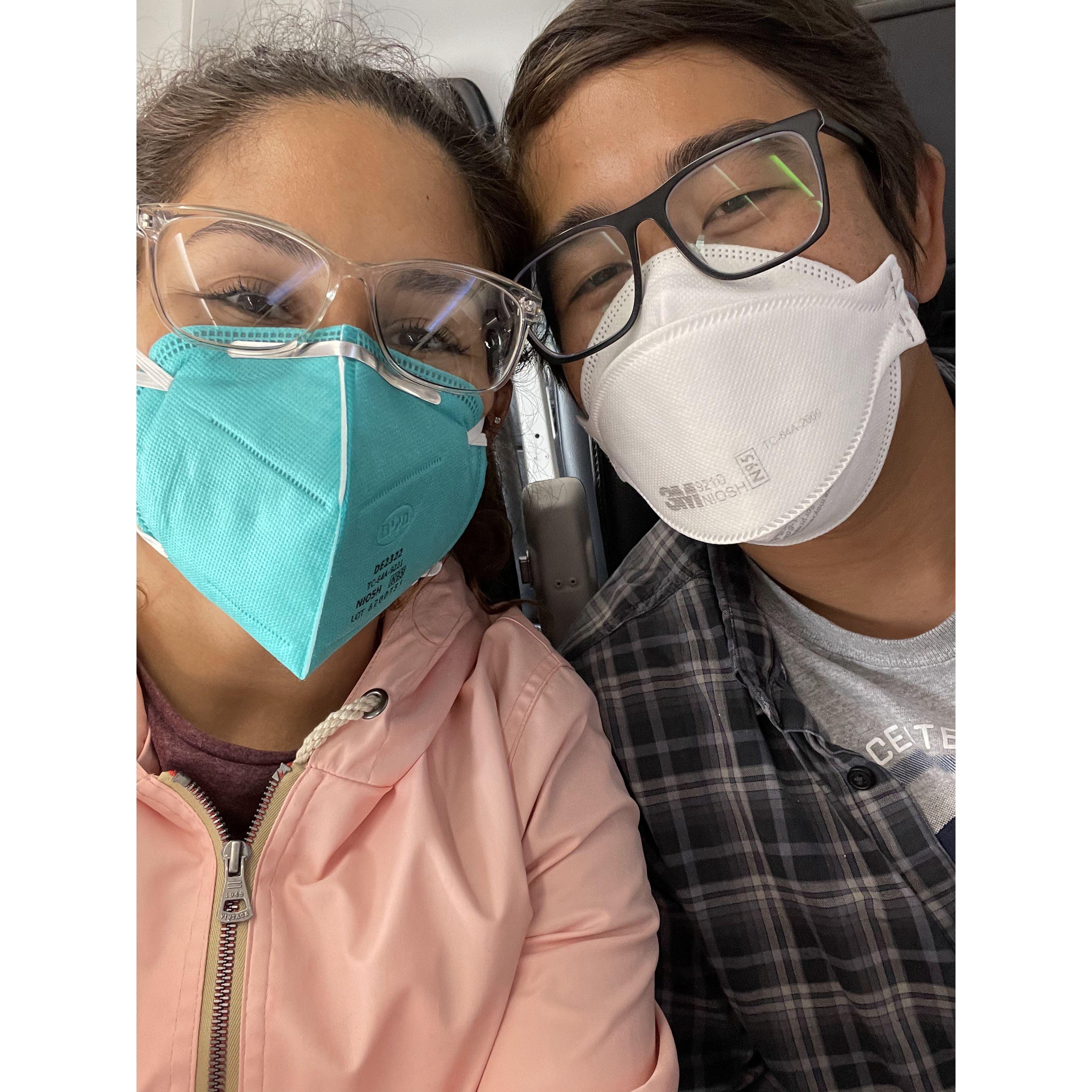 On our way to Cancun for my cousin's 30th birthday!