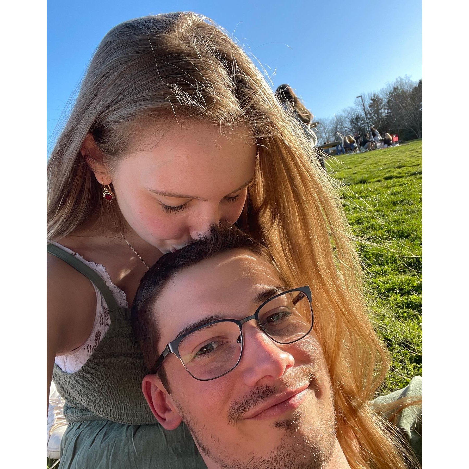 Enjoying some much needed time in the sun
