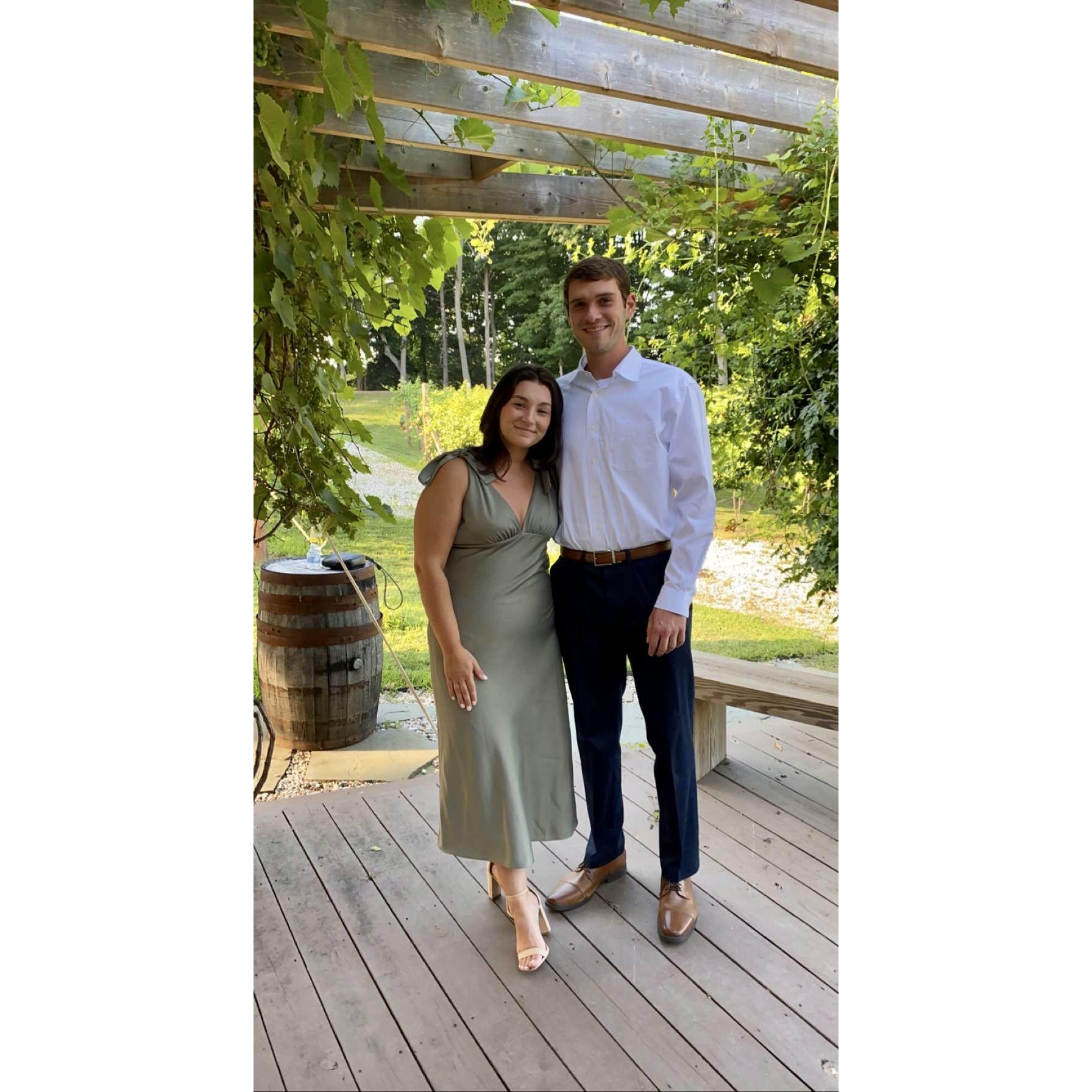 One of the many times we've been the wedding guests... our turn now!