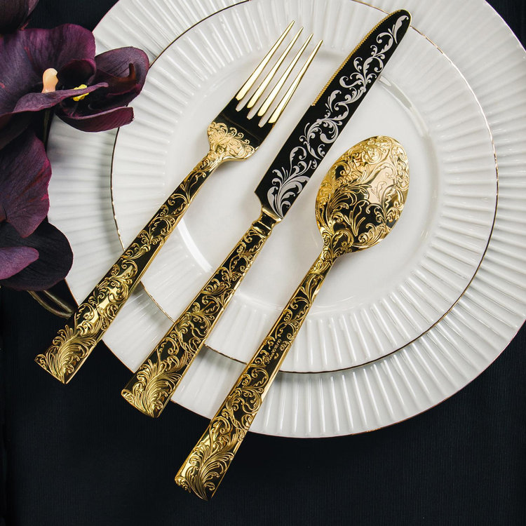 Ricci Argentieri, Parisian Garden 20-Piece Flatware Set, Service