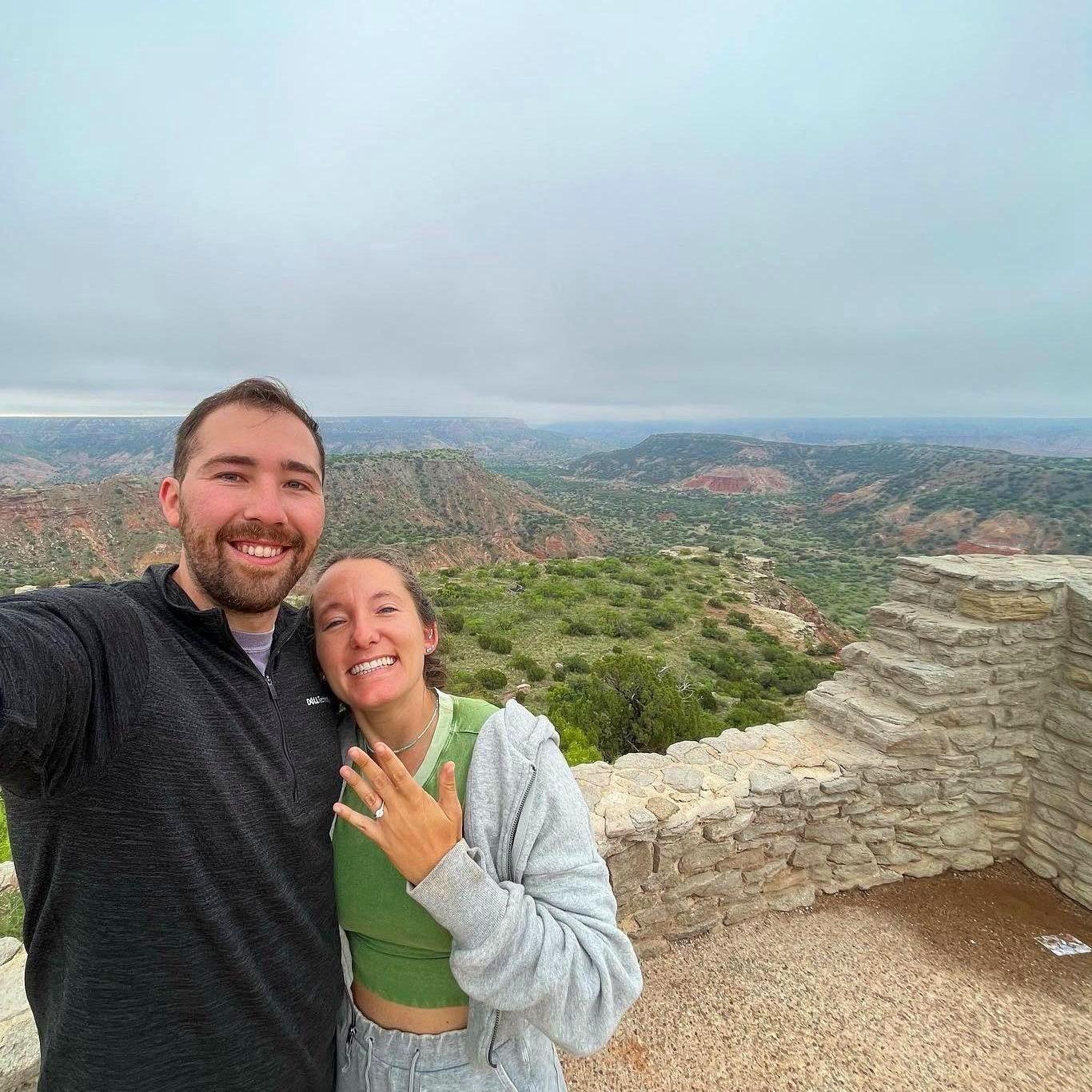getting engaged at Palo Duro Canyon!