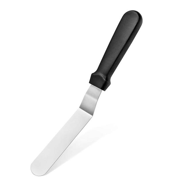 New Star Foodservice 38156 Angled Icing Spatula, 6-Inch Blade, 11-Inch Overall, Silver
