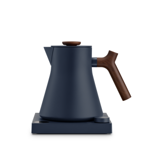 Corvo EKG Electric Kettle - Stone Blue + Walnut