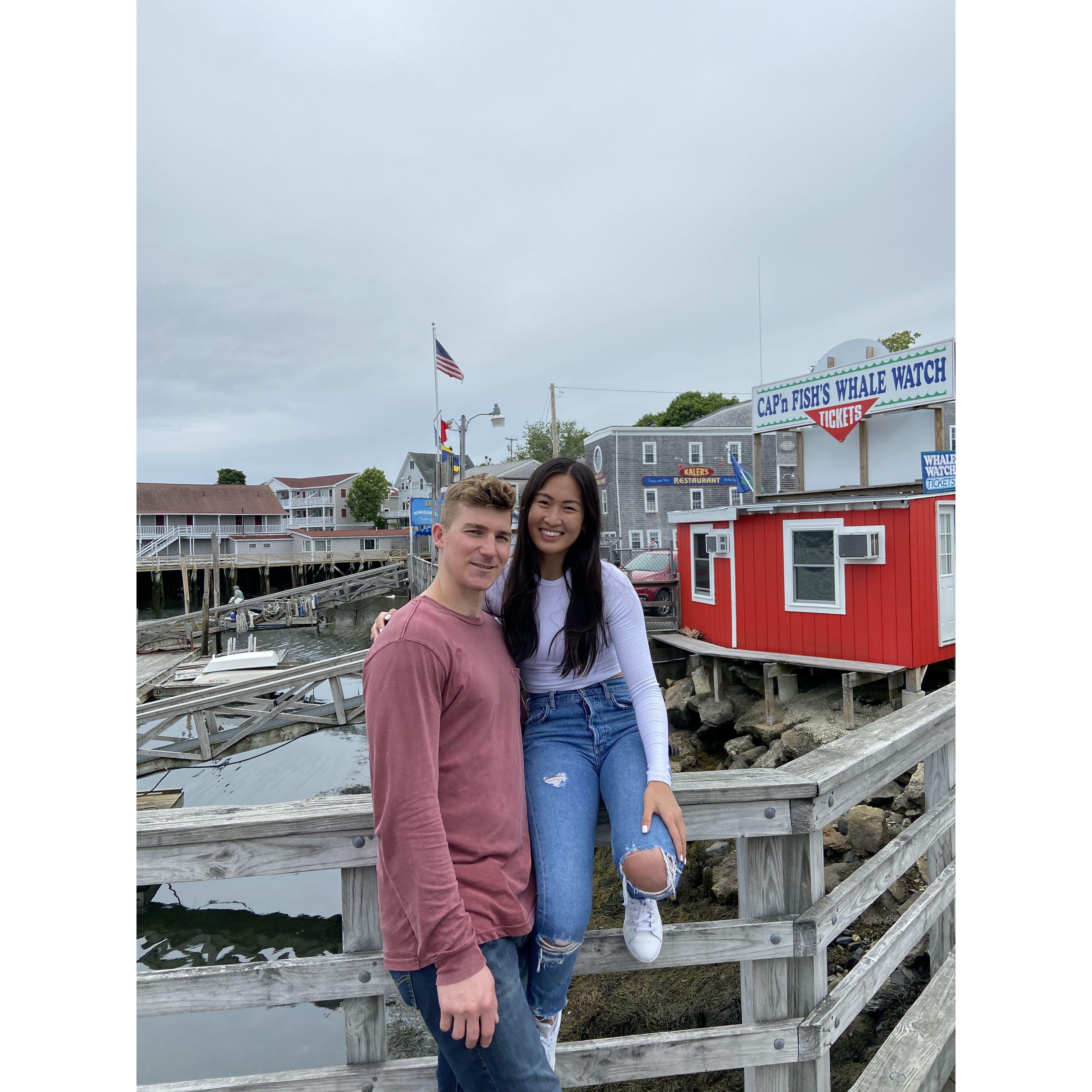 July 2020: Our first trip together as a couple! Taken in Maine, and it was when we first said 'I love you'.