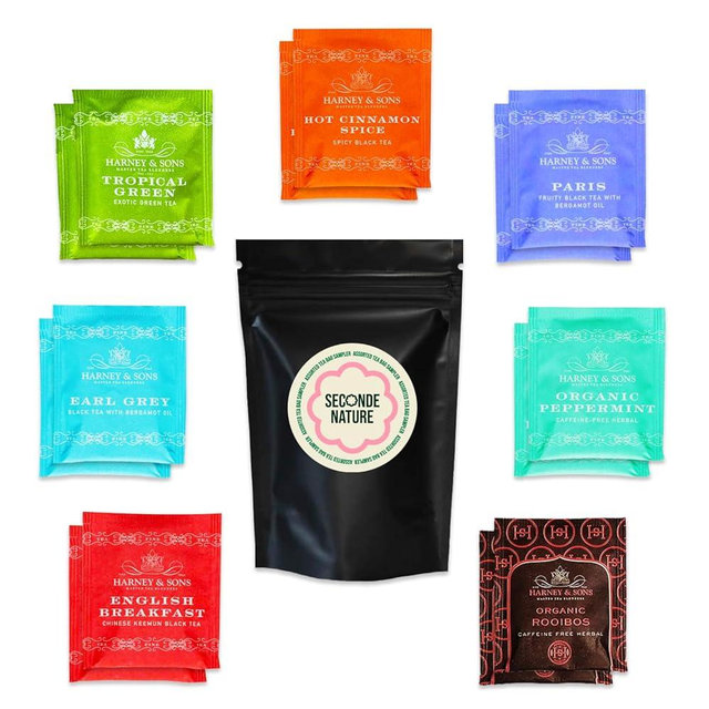 Harney & Sons | Top 7 Best Ice Tea Assorted Sampler | 14 Counts Tea Bags with Sealable Packs.| Good Gift For Family, Friends, Coworkers, Tea Party, Birthday
