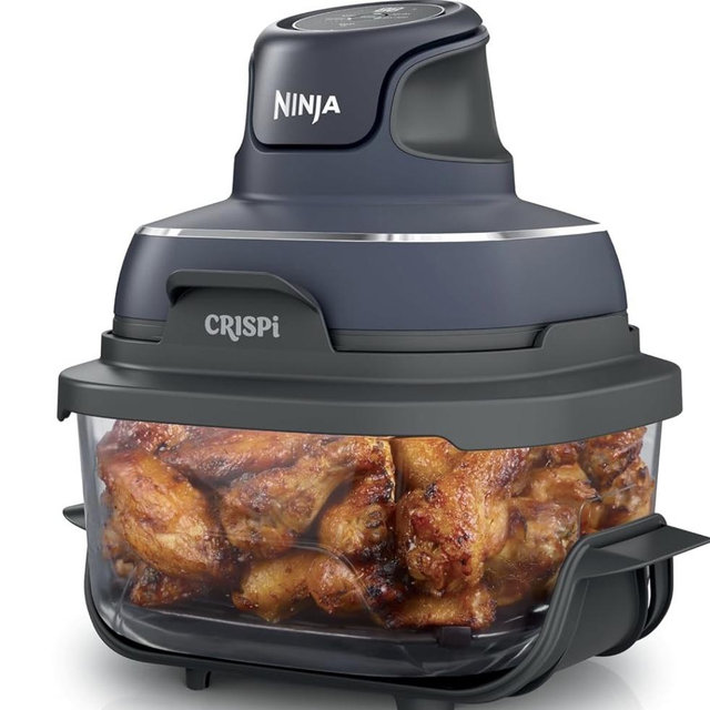 Ninja Crispi Glass Air Fryer in Cyperspace Gray