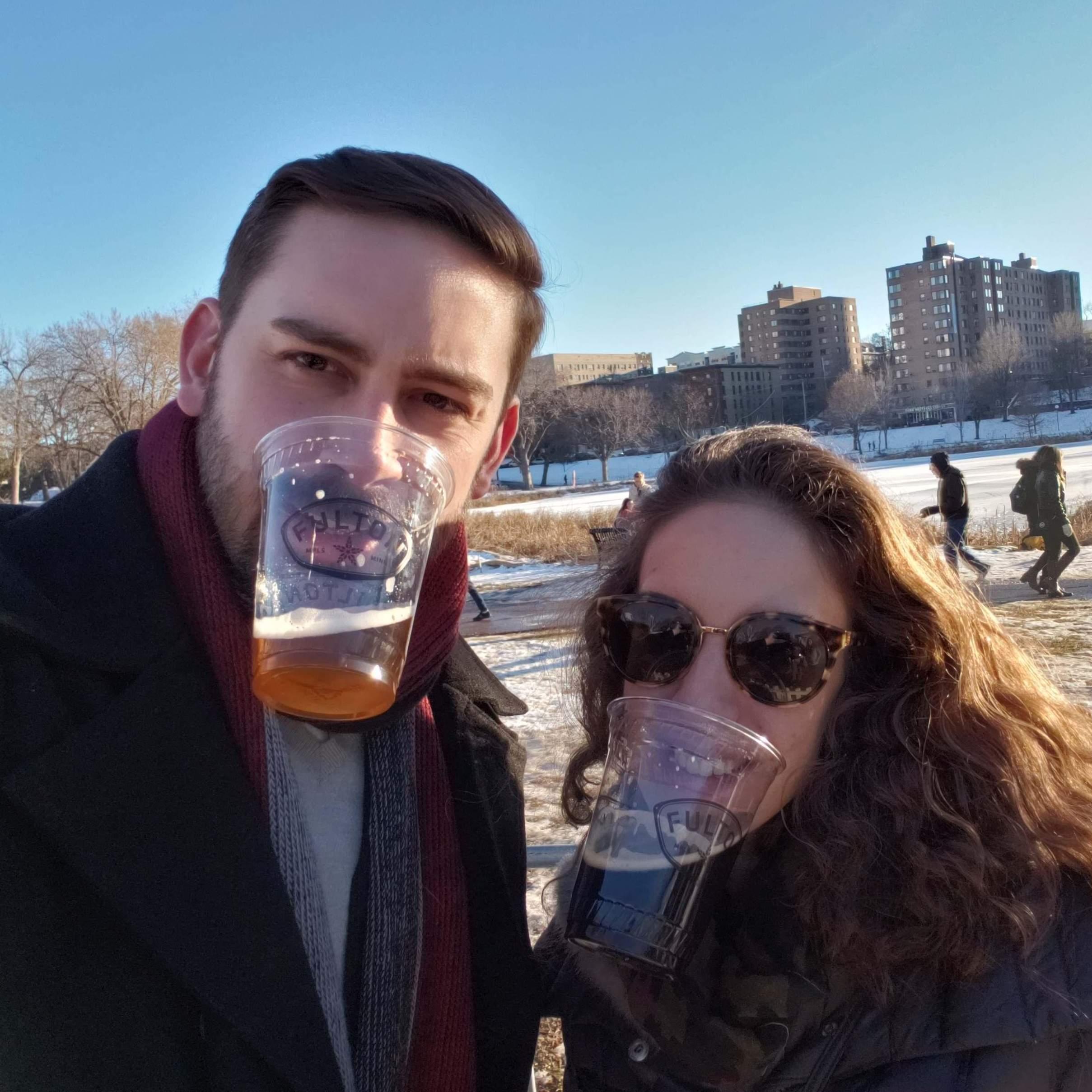 Loring Park on a chilly winter day