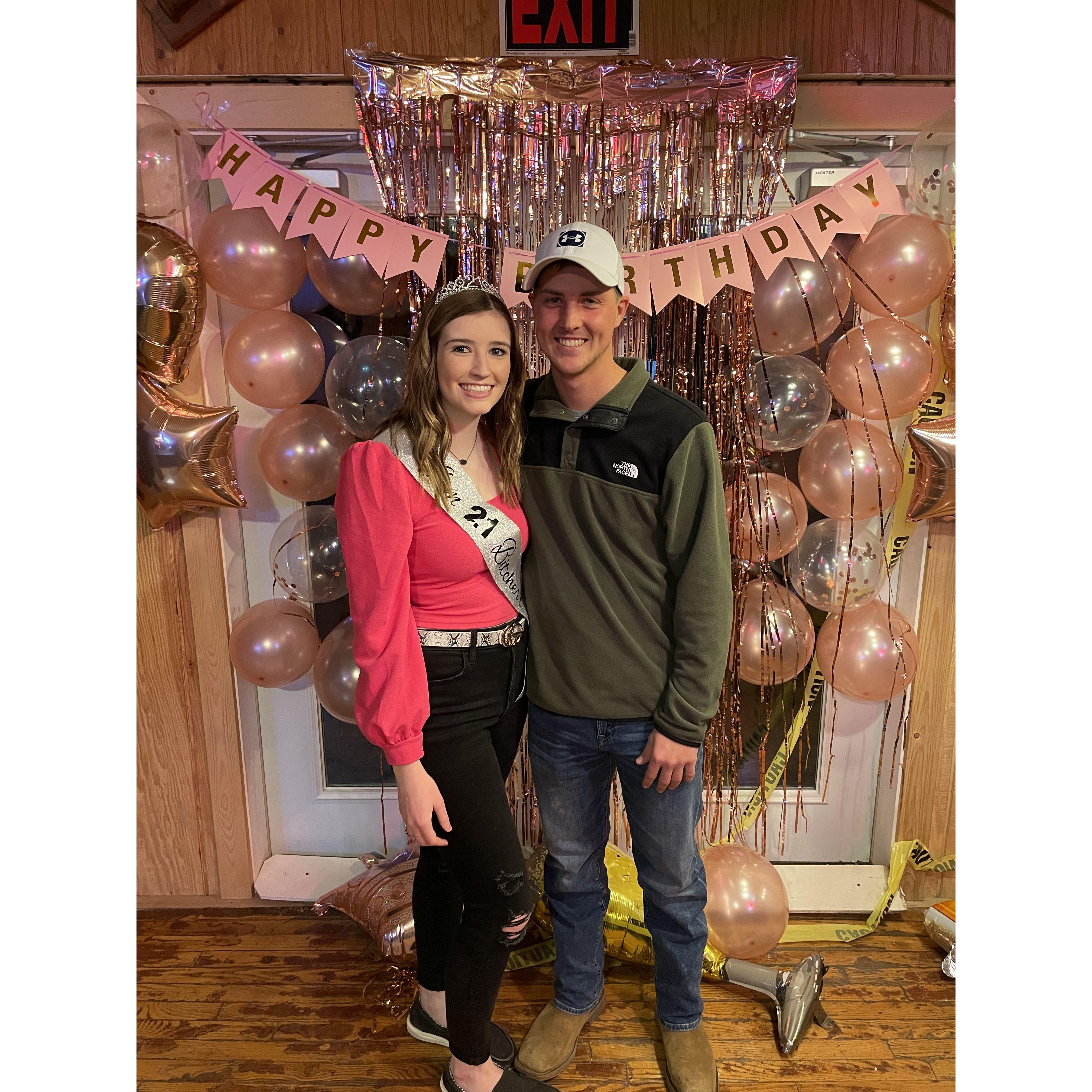 2/26/22: Celebrated Alexis's 21st birthday