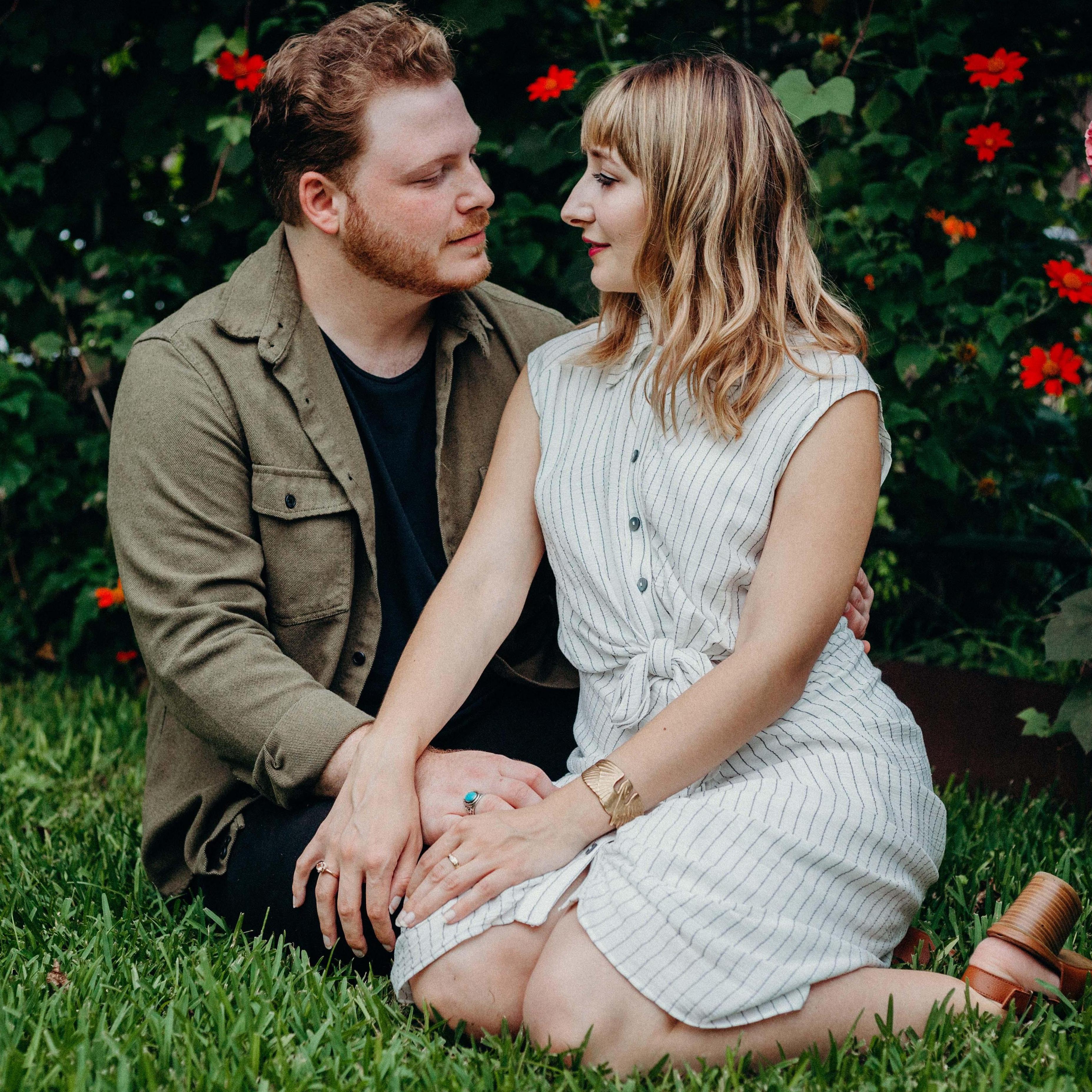 We also took photos at the Victory Garden in our neighborhood