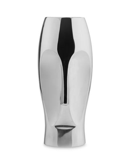 Nambe Face Large Vase
