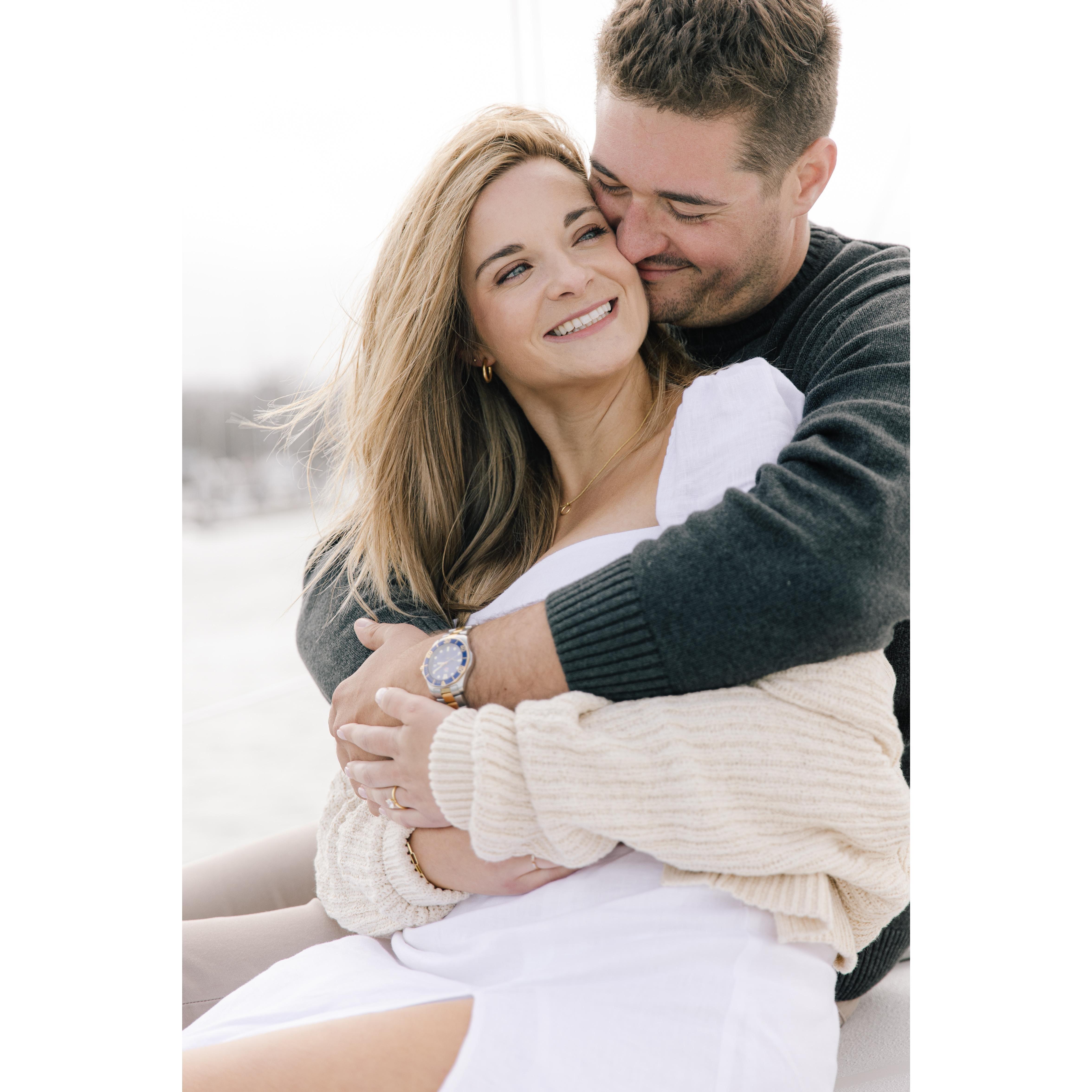 Engagement Photos - sailing the bay. (Taken: August 2021 / Photography: Mashaida)