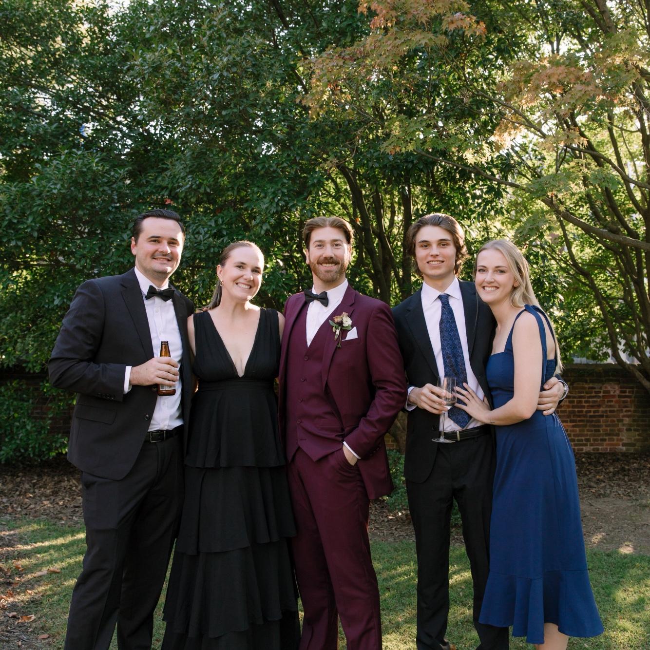 The LBG HS crew at Libby and Henrys wedding