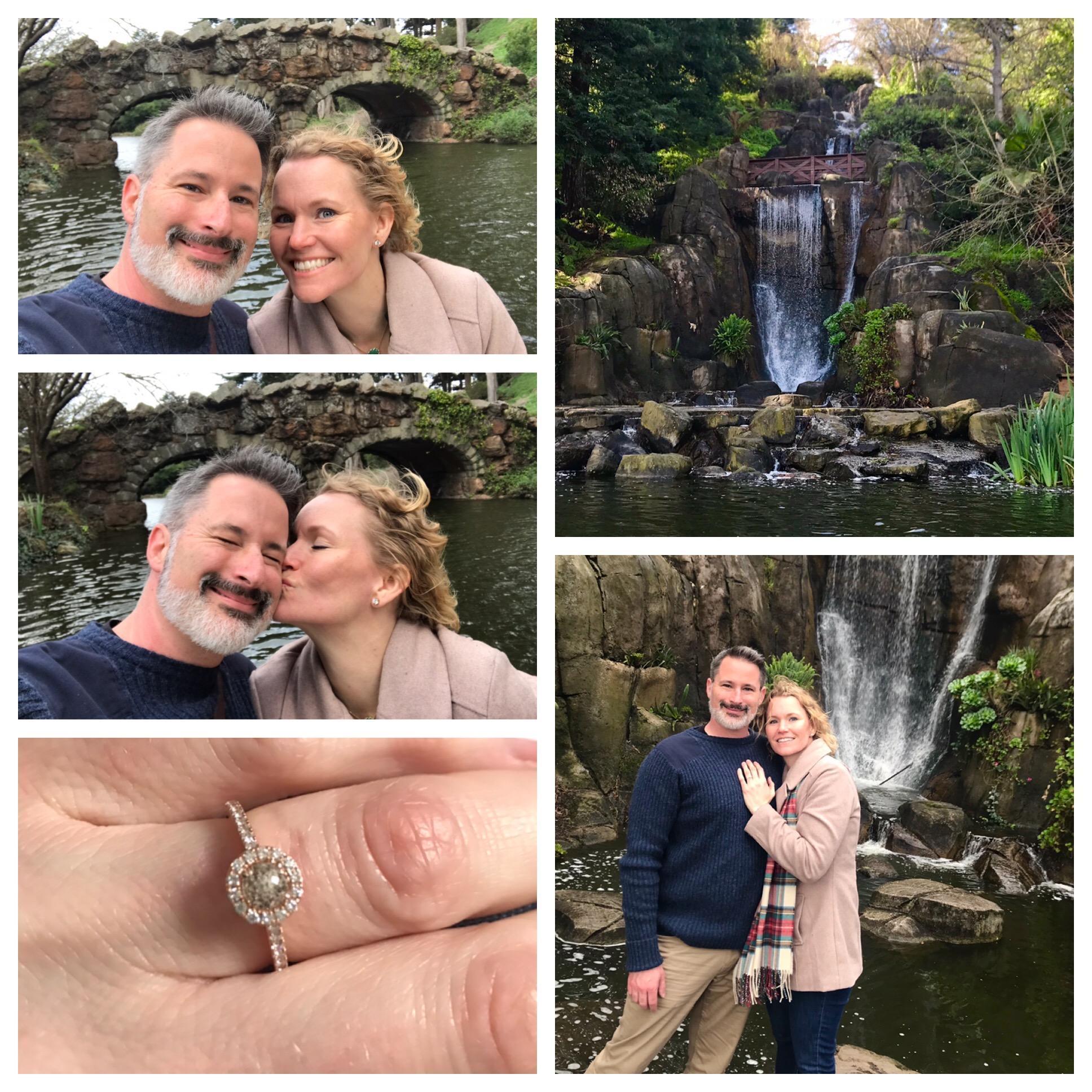 Tony's proposal at Stow Lake in Golden Gate Park, San Francisco.