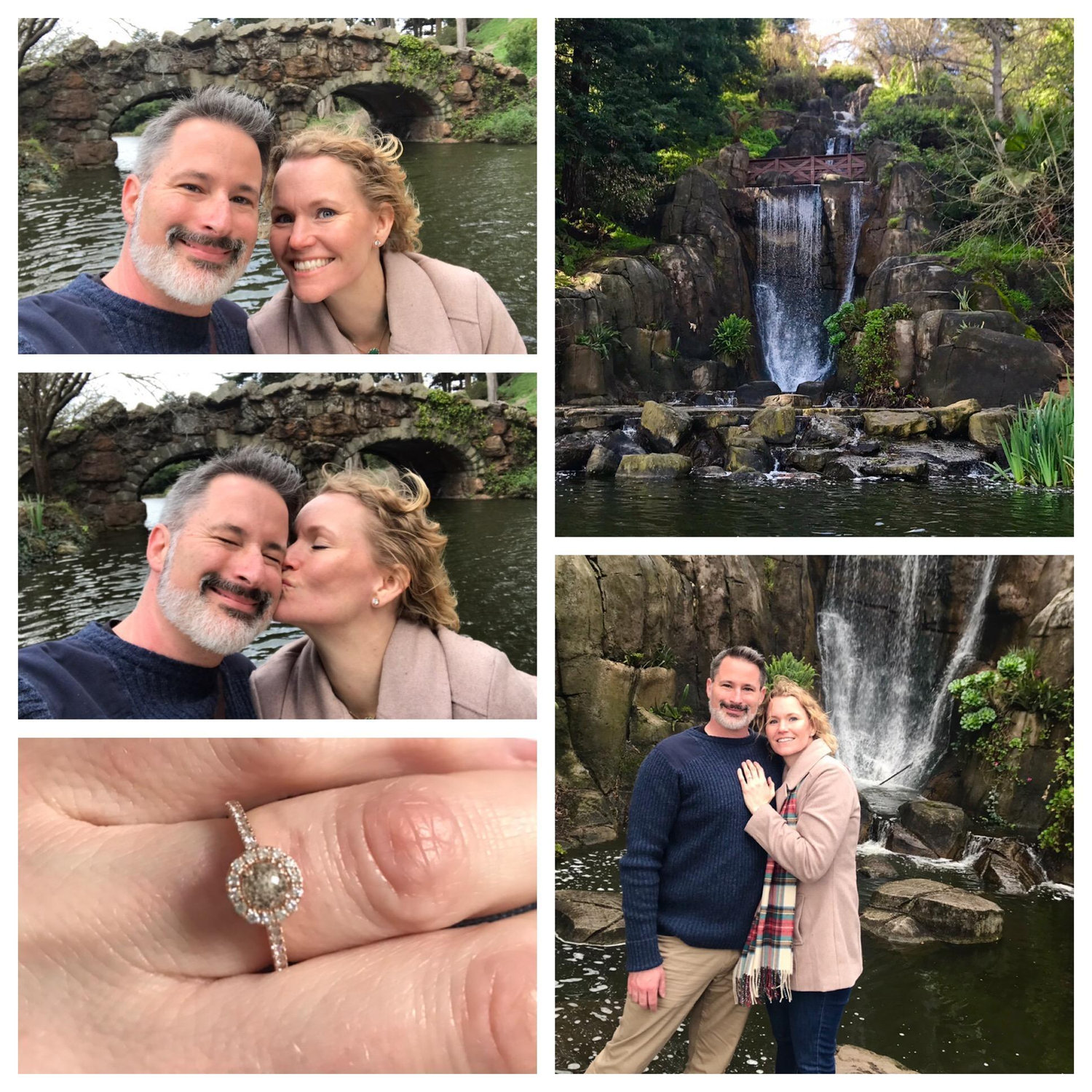 Tony's proposal at Stow Lake in Golden Gate Park, San Francisco.